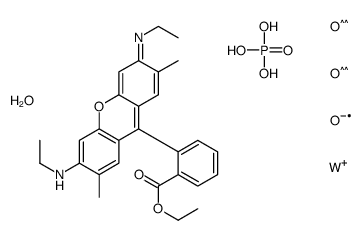 Xanthylium, 9-[2-(ethoxycarbonyl)phenyl]-3,6-bis(ethylamino)-2,7-dimethyl-, tungstatephosphate picture