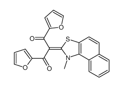 1,3-di-2-furyl-2-(1-methylnaphtho[1,2-d]thiazol-2(1H)-ylidene)propane-1,3-dione Structure