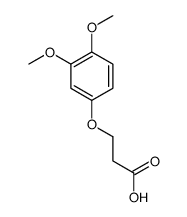 3-(3,4-dimethoxyphenoxy)propanoic acid结构式