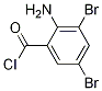 2-aMino-3,5-dibroMobenzoyl chloride结构式