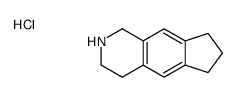 2,3,4,6,7,8-hexahydro-1H-cyclopenta[g]isoquinoline,hydrochloride Structure