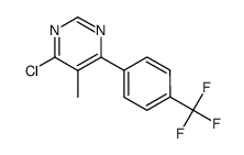 4-chloro-5-methyl-6-[4-(trifluoromethyl)phenyl]pyrimidine Structure