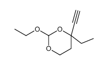 2-ethoxy-4-ethyl-4-ethynyl-1,3-dioxane结构式