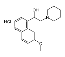 1-(6-methoxyquinolin-4-yl)-2-piperidin-1-ylethanol,hydrochloride Structure