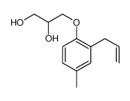 3-(4-methyl-2-prop-2-enylphenoxy)propane-1,2-diol Structure