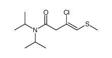 3-chloro-4-methylsulfanyl-N,N-di(propan-2-yl)but-3-enamide Structure