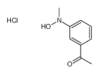 (3-acetylphenyl)-hydroxy-methylazanium,chloride Structure
