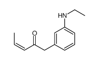 N-Ethyl-N-(3-methylphenyl)-2-butenamide结构式