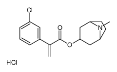 (8-methyl-8-azoniabicyclo[3.2.1]octan-3-yl) 2-(3-chlorophenyl)prop-2-enoate,chloride结构式