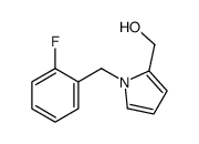 [1-[(2-fluorophenyl)methyl]pyrrol-2-yl]methanol结构式