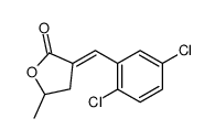 3-[(2,5-dichlorophenyl)methylidene]-5-methyloxolan-2-one Structure