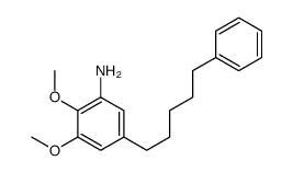 2,3-dimethoxy-5-(5-phenylpentyl)aniline结构式