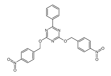 2,4-bis[(4-nitrophenyl)methoxy]-6-phenyl-1,3,5-triazine结构式