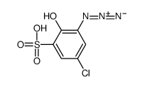 3-azido-5-chloro-2-hydroxybenzenesulfonic acid结构式