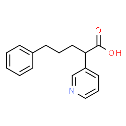 5-PHENYL-2-(PYRIDIN-3-YL)PENTANOIC ACID结构式