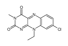 8-chloro-10-ethyl-3-methylbenzo[g]pteridine-2,4-dione Structure