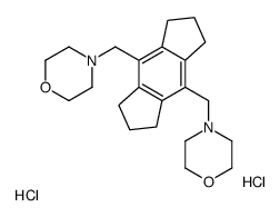 4-[[8-(morpholin-4-ylmethyl)-1,2,3,5,6,7-hexahydro-s-indacen-4-yl]methyl]morpholine,dihydrochloride结构式