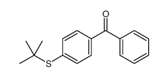 (4-tert-butylsulfanylphenyl)-phenylmethanone结构式