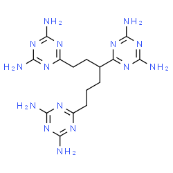 2,2',2''-(1,3,6-Hexanetriyl)tris(4,6-diamino-1,3,5-triazine)结构式