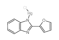 chloro-[2-(furan-2-yl)benzimidazol-1-yl]mercury Structure