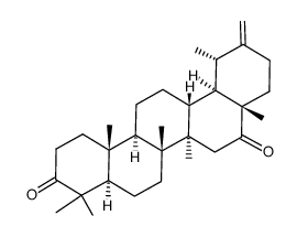 Urs-20(30)-ene-3,16-dione structure