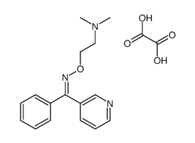 dimethyl-[2-[(Z)-[phenyl(pyridin-3-yl)methylidene]amino]oxyethyl]azanium,2-hydroxy-2-oxoacetate结构式