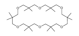 3,3,7,7,11,11,15,15,19,19,23,23-dodecamethyl-1,5,9,13,17,21-hexaoxacyclotetracosane Structure