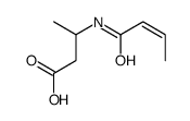 3-(but-2-enoylamino)butanoic acid Structure