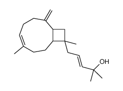 5-(6,10-Dimethyl-2-methylenebicyclo[7.2.0]undec-5-en-10-yl)-2-methyl-3-penten-2-ol结构式