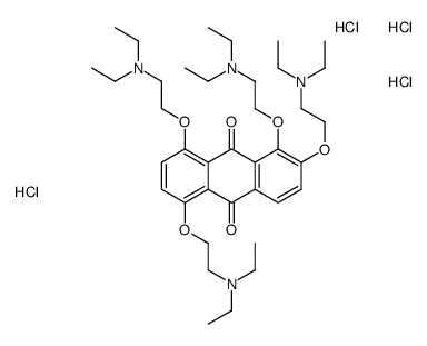 9,10-Anthracenedione, 1,2,5,8-tetrakis(2-(diethylamino)ethoxy)-, tetra hydrochloride picture