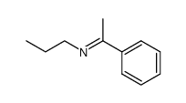 N-(1-phenylethylidene)propylamine结构式