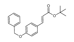 (E)-tert-butyl 3-(4-(benzyloxy)phenyl)acrylate结构式