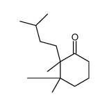 2,3,3-Trimethyl-2-(3-methylbutyl)cyclohexanone结构式