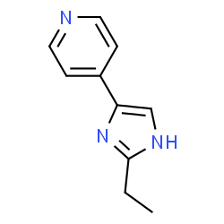 Pyridine,4-(2-ethyl-1H-imidazol-4-yl)- (9CI) structure