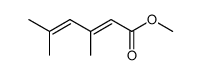 3,5-dimethyl-hexa-2,4-dienoic acid methyl ester结构式