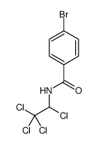 4-bromo-N-(1,2,2,2-tetrachloroethyl)benzamide结构式
