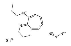 azido-[propyl-(7-propyliminocyclohepta-1,3,5-trien-1-yl)amino]-λ3-stannane结构式