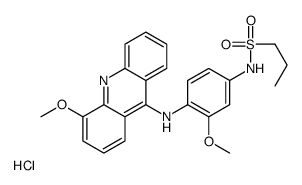 N-[3-methoxy-4-[(4-methoxyacridin-9-yl)amino]phenyl]propane-1-sulfonamide,hydrochloride结构式