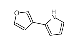 2-(furan-3-yl)-1H-pyrrole结构式