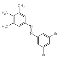 Benzenamine,4-[2-(3,5-dibromophenyl)diazenyl]-2,6-dimethyl- Structure