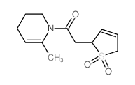 2-(1,1-dioxo-2,5-dihydrothiophen-2-yl)-1-(2-methyl-5,6-dihydro-4H-pyridin-1-yl)ethanone structure