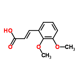 2,3-Dimethoxycinnamic acid Structure