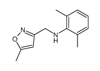 2,6-dimethyl-N-[(5-methyl-1,2-oxazol-3-yl)methyl]aniline结构式