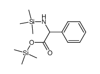 trimethylsilyl 2-phenyl-2-((trimethylsilyl)amino)acetate结构式