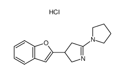 4'-Benzofuran-2-yl-2,3,4,5,4',5'-hexahydro-3'H-[1,2']bipyrrolyl; hydrochloride结构式
