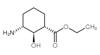 Cyclohexanecarboxylic acid, 3-amino-2-hydroxy-, ethyl ester, (1alpha,2beta,3alpha)- (9CI)结构式