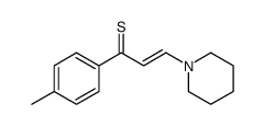 1-(4-methylphenyl)-3-piperidin-1-ylprop-2-ene-1-thione结构式