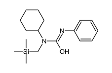 N-Cyclohexyl-N'-phenyl-N-(trimethylsilylmethyl)urea Structure