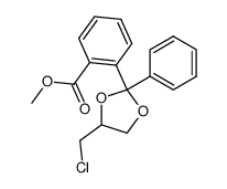 2-[(4-chloromethyl)-2-phenyl-1,3-dioxolan-2-yl]benzoic acid methyl ester Structure