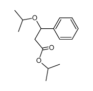 isopropyl 3-isopropoxy-3-phenylpropanoate结构式